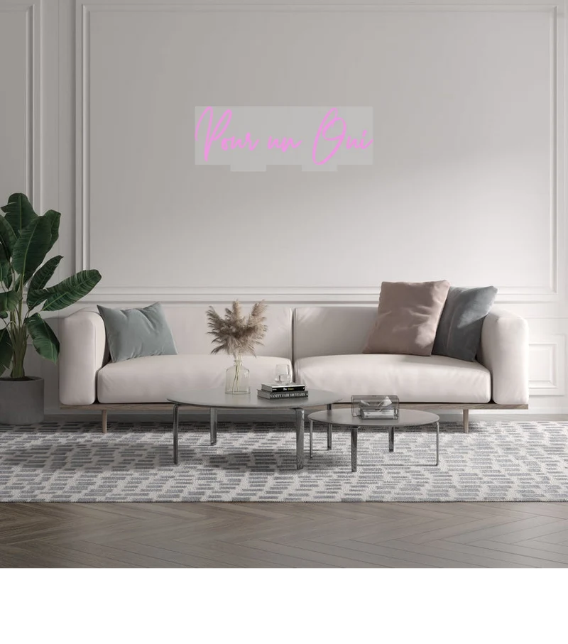 Custom text: Pour un Oui