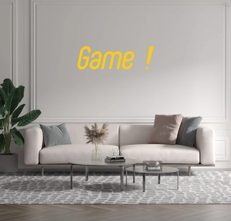 Custom text: Game !