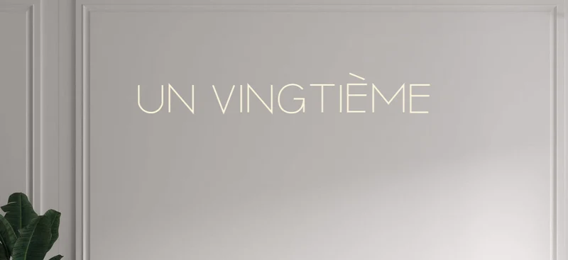 Custom text: Un Vingtième