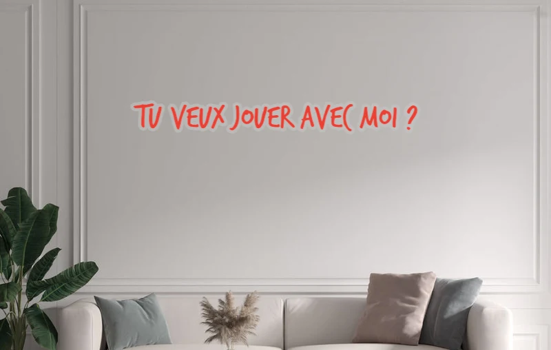 Custom text: Tu veux jouer avec moi ?