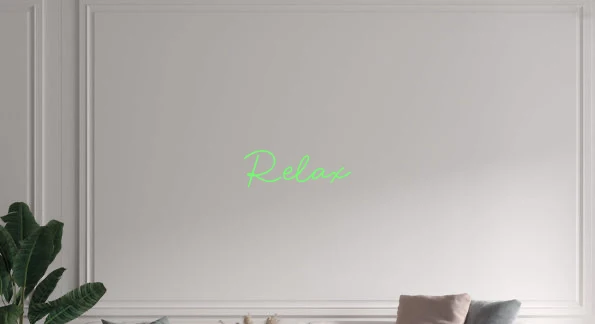 Custom text: Relax