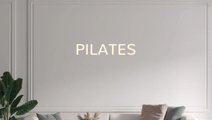 Custom text: PILATES