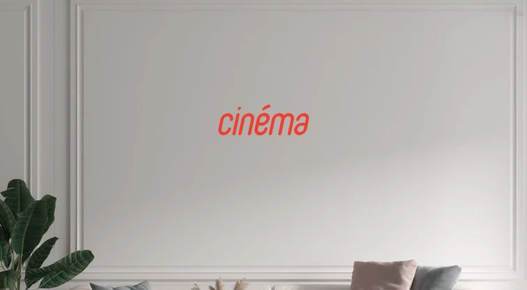 Custom text: cinéma