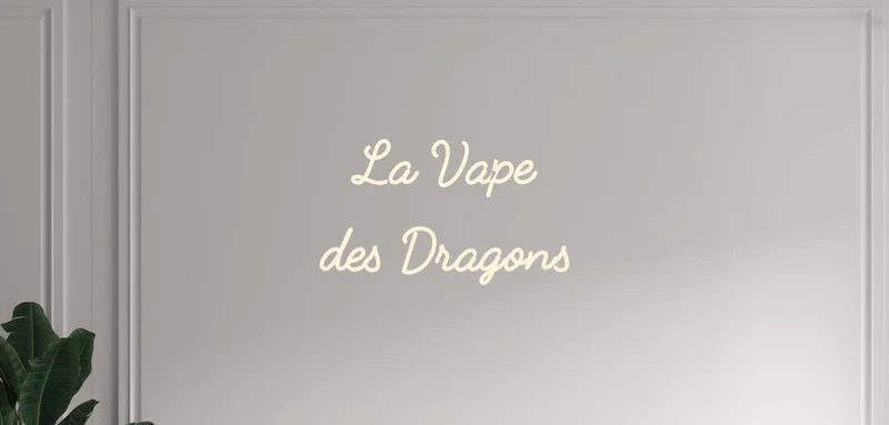 Custom text: La Vape des Dragons