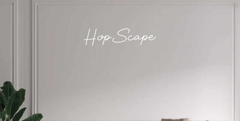 Custom text: HopScape