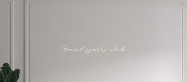 Custom text: Social sports club