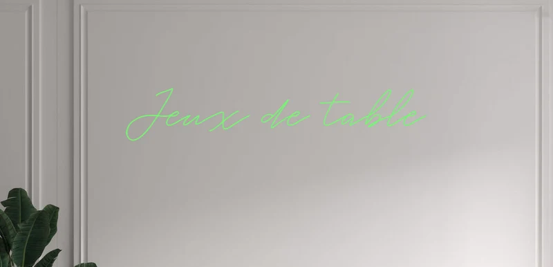 Custom text: Jeux de table