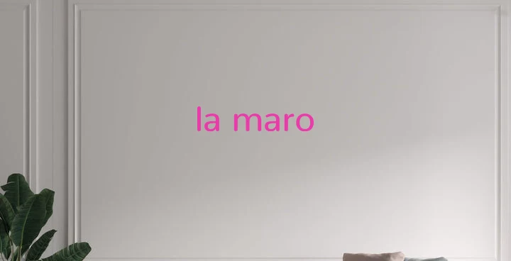 Custom text: la maro