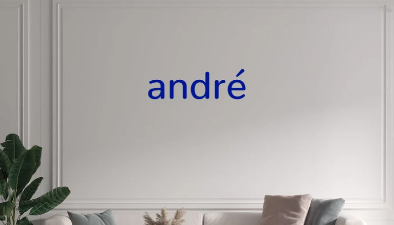 Custom text: andré