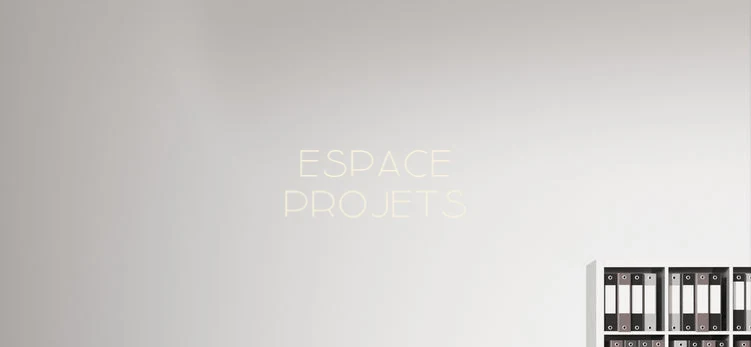 Custom text: ESPACE PROJETS