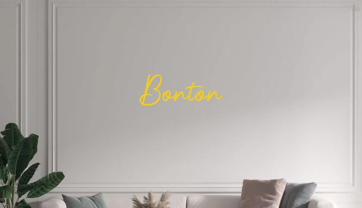 Custom text: Bonton