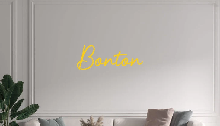 Custom text: Bonton