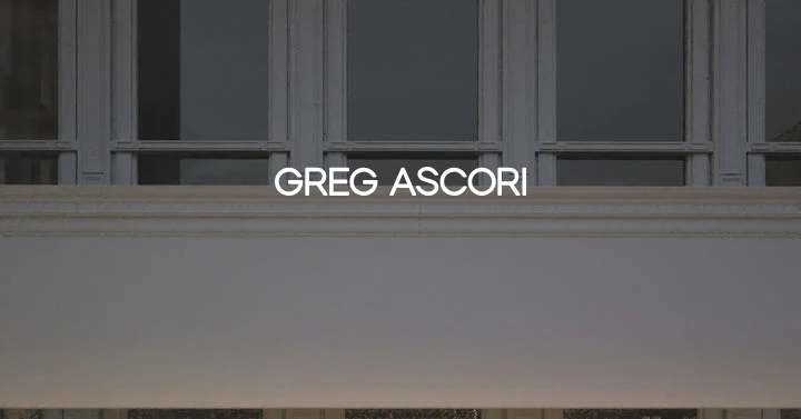 Custom text: GREG ASCORI