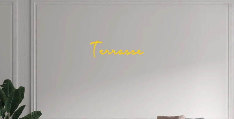 Custom text: Terrasse