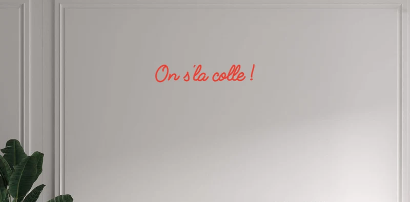 Custom text: On s'la colle !