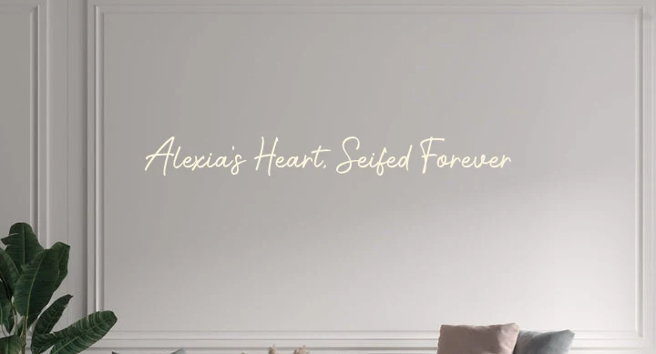 Custom text: Alexia's Heart, Seifed Forever