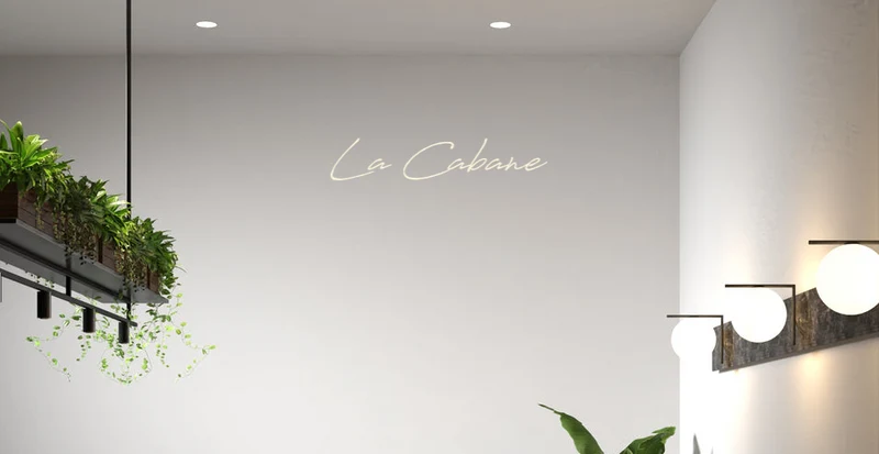 Custom text: La Cabane