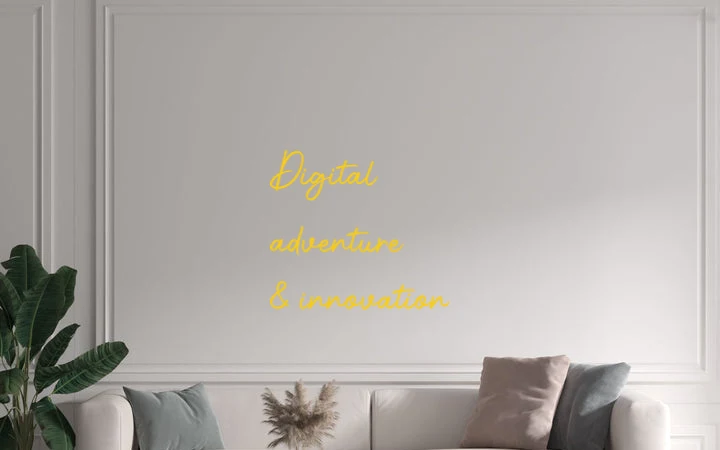 Custom text: Digital adventure & innovation