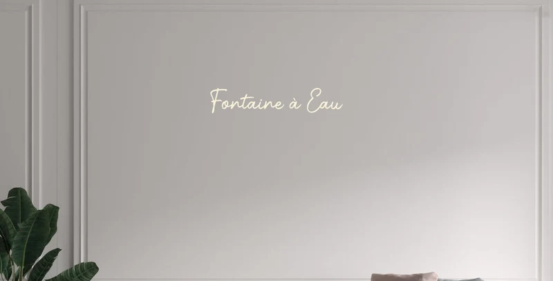 Custom text: Fontaine à Eau