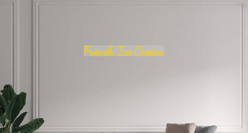 Custom text: French Ice Cream