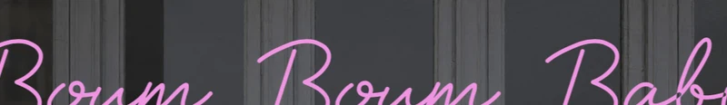 Custom text: Boum Boum Baby