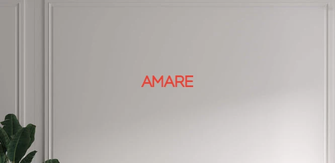 Custom text: AMARE