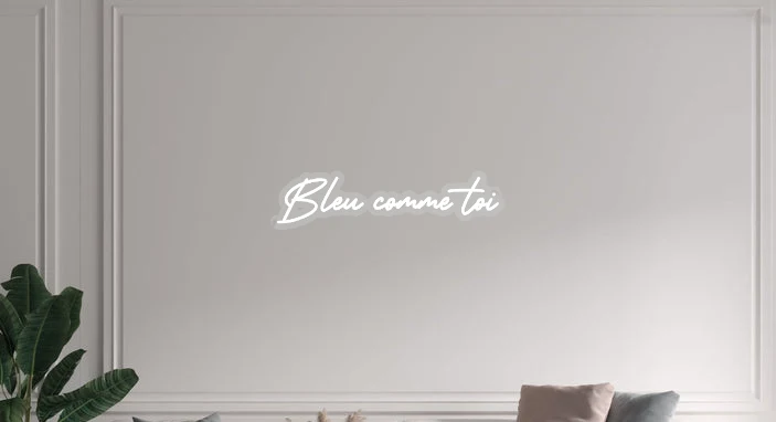 Custom text: Bleu comme toi