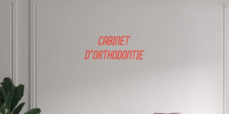 Custom text: CABINET D'ORTHODONTIE