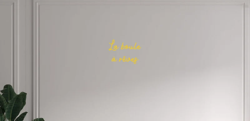 Custom text: La boule à rêves