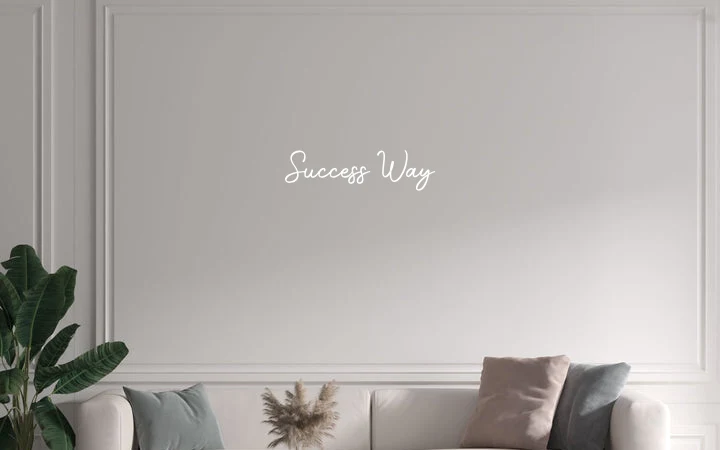 Custom text: Success Way