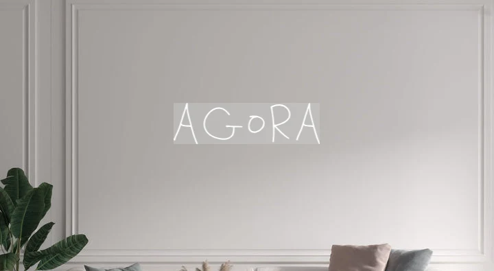 Custom text: AGORA