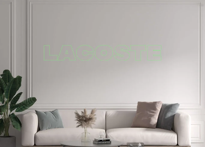 Custom text: Lacoste