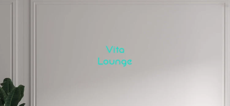 Custom text: Vita Lounge