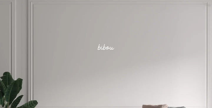 Custom text: bibou
