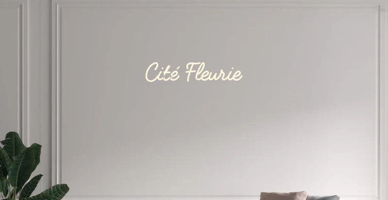 Custom text: Cité Fleurie