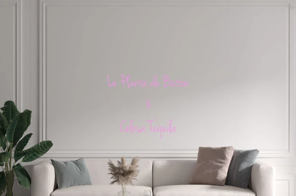 Custom text: Le Plante de Baton X Celosa Tequila