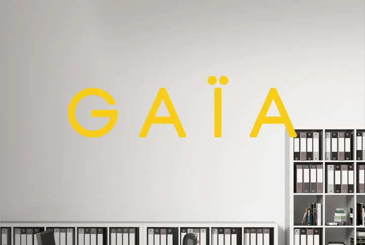 Custom text: G A Ï A