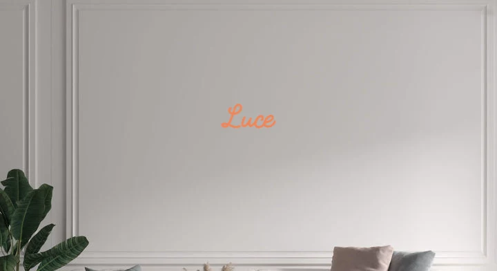 Custom text: Luce