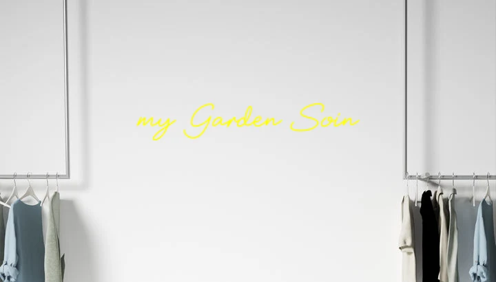 Custom text: my Garden Soin