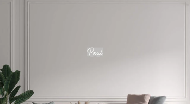 Custom text: Paul
