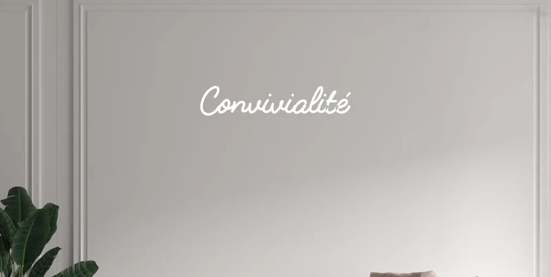 Custom text: Convivialité