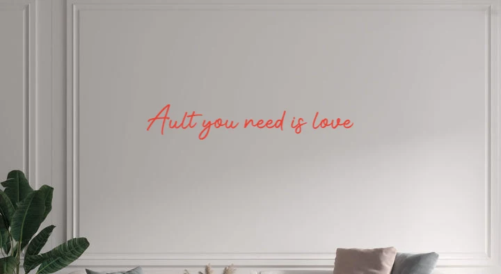 Custom text: Ault you need is love