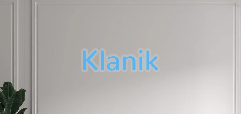 Custom text: Klanik