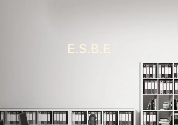 Custom text: E.S.B.E
