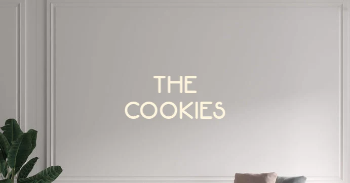 Custom text: THE COOKIES
