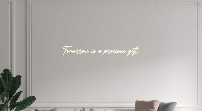 Custom text: Tomorrow is a precious gift