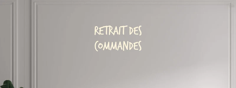 Custom text: retrait des commandes