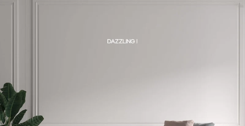 Custom text: DAZZLING !