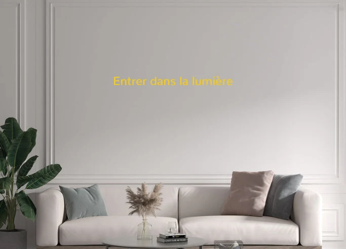 Custom text: Entrer dans la lumière