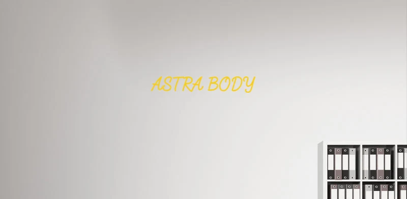 Custom text: ASTRA BODY